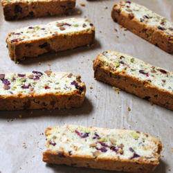 Cranberry & Pistachio Biscotti