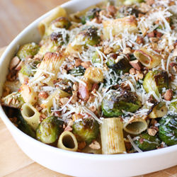 Baked Rigatoni with Brussels Sprout