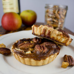 Pecan, Apple & Whiskey Tartlets