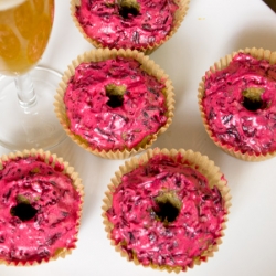 Orange Muffins with Hibiscus