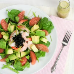 Shrimp, Avocado and Pink Grapefruit