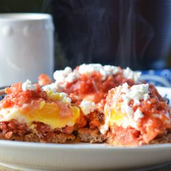 Poached Eggs in Tomato Sauce