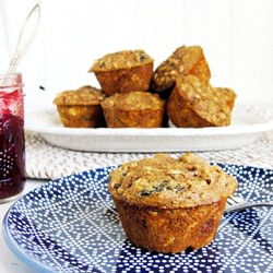 Oat and Whole Wheat Muffins