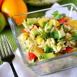 Light Fruity Orzo Salad