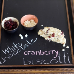 White Chocolate Cranberry Biscotti