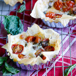 Crispy Tarts with Tomatoes