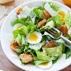 Chopped Egg Caesar with Hash Brown