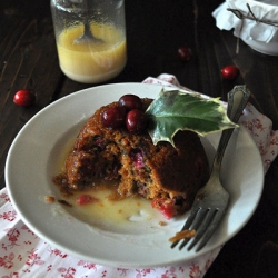 Steamed Cranberry Pudding