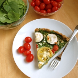 Spinach Zucchini Quiche