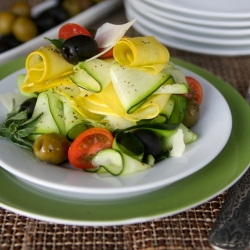 Zucchini Ribbon & Olive Salad