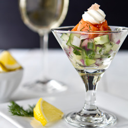 Salmon Gravlax Martini