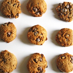 Banana Oatmeal Chocolate Cookies