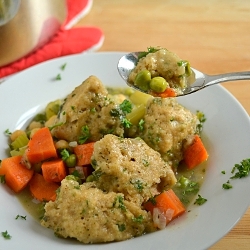 Vegetarian Stew w/ Dumplings