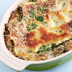 Light Mushroom Lasagna