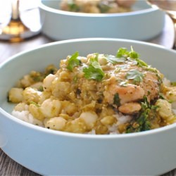 Braised Chicken in Tomatillos