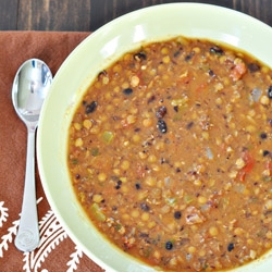 Lentil & Black Bean Soup