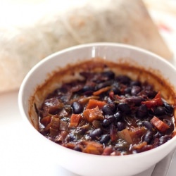 Black Bean Soup & Wrap