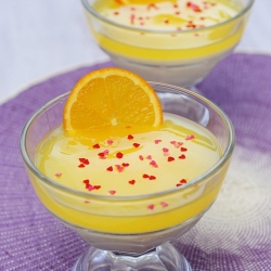 Orange Milk Pudding