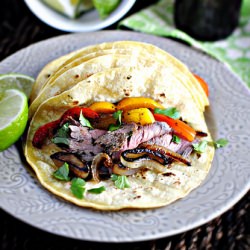 Chimichurri Steak Fajitas