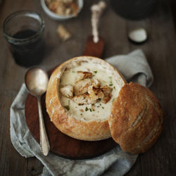 Chowder in a bowl