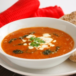 Spicy Lentil & Chickpea Soup