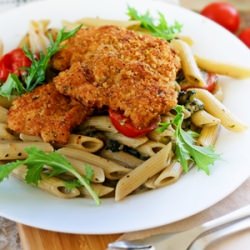 Cajun Schnitzel and Pasta