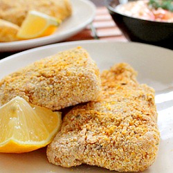 Cornmeal Tilapia with Tartar Sauce