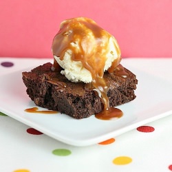 Coconut Brownie Sundaes