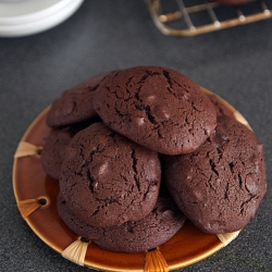 Triple Chocolate Cookies