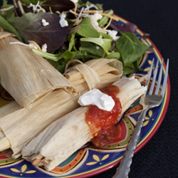 Green Chile Pork Tamales