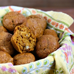 Pumpkin-Pecan Mini Muffins