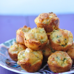 Kale Feta Butternut Squash Muffins