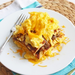 Zero Carb Breakfast Lasagna