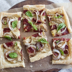 Sun Dried Tomato and Brie Tart