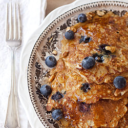 Oatmeal-Blueberry Pancakes