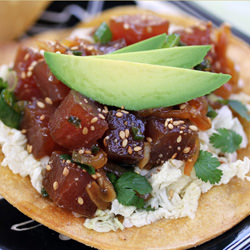 Ahi Poke Tostadas