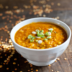 Coconut, Curry & Red Lentil Soup