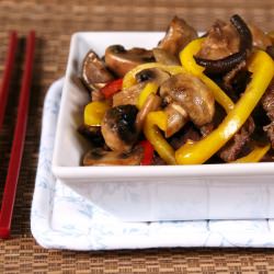 Stir Fried Beef and Mushrooms