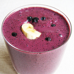 Banana & Blueberry Milkshake