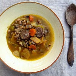 Black-Eye Bean Stew with Botifarron