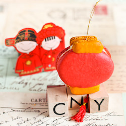 Chinese Lantern Macarons