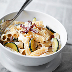 Zucchini and Ham Pasta