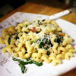 Cavatappi with Bacon