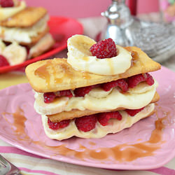 Raspberry Banana Napoleon