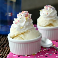 Cake Batter Snow Ice Cream