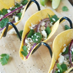 Salsa Verde Chicken Tacos