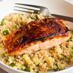 Hoisin Salmon w/ Quinoa