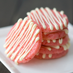 White Chocolate Cherry Shortbread