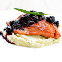 Wild Salmon w/ Berry Noir Sauce