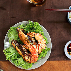 Garlic Pan-fried Giant Prawns